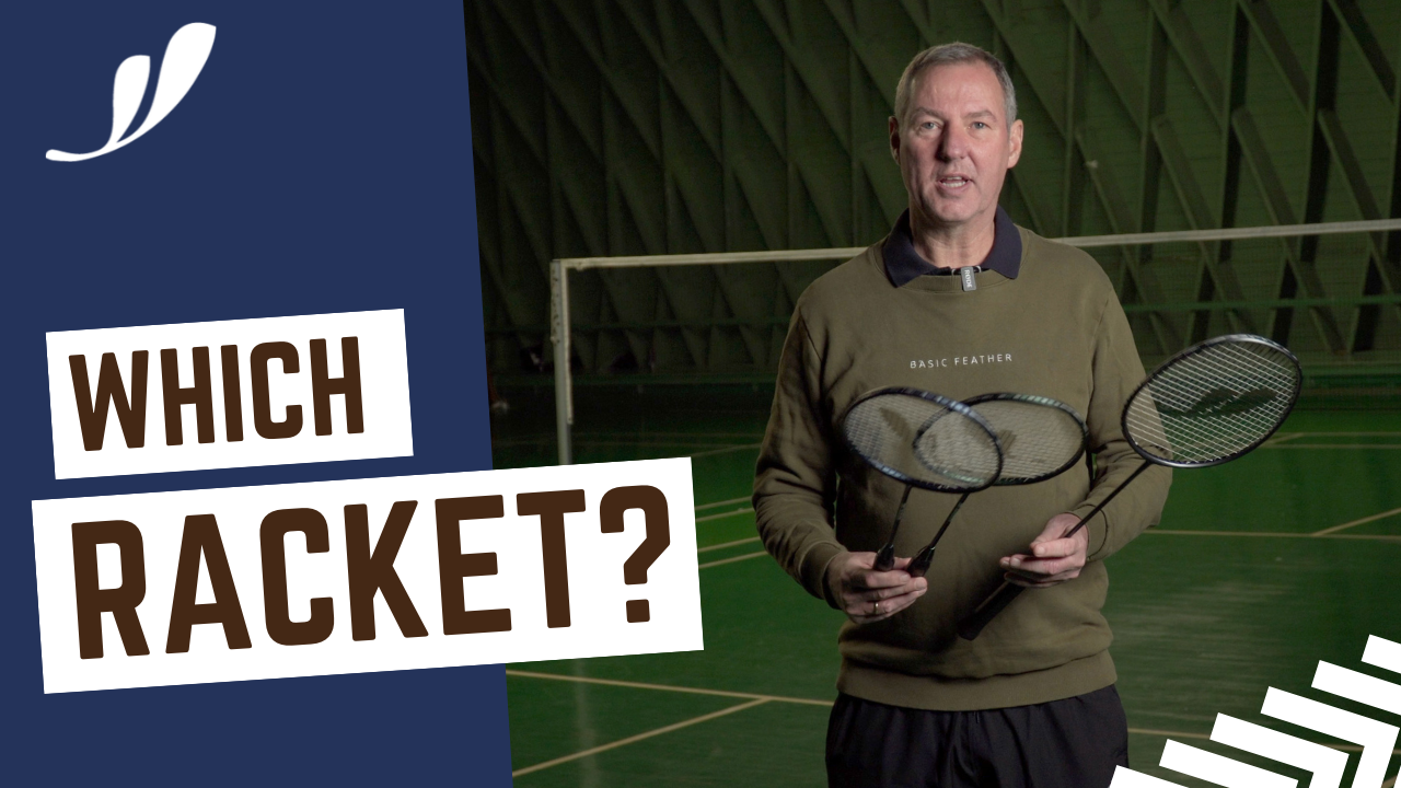 Load video: get the best advice from Morten Frost on how to choose the right badminton racket
